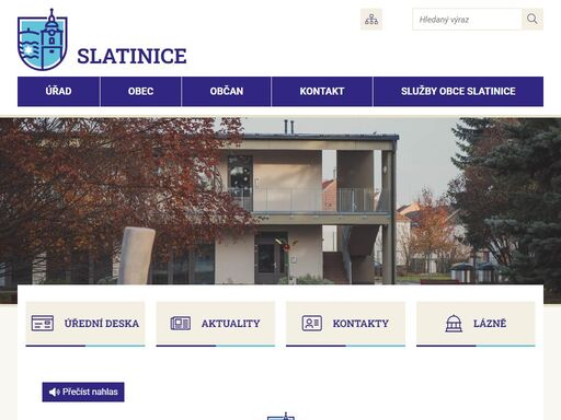 oficiální stránky obce slatinice