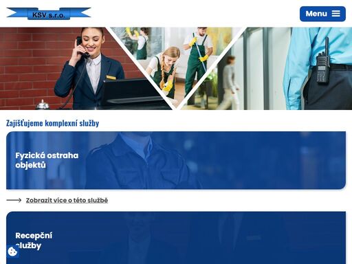 společnost komplexní služby věřitelům s.r.o. zajišťuje poskytování bezpečnostních a úklidových služeb zaměstnanci - osobami zdravotně postiženými.