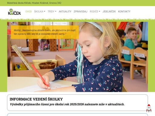 mateřská školka klíček hradec králové
