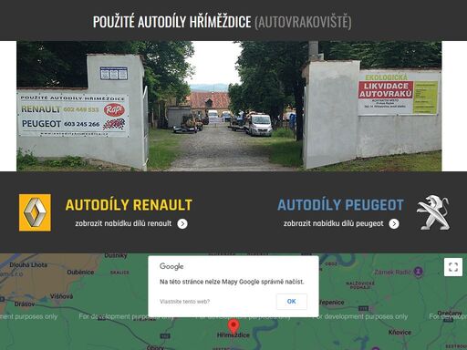 www.autodilyhrimezdice.cz