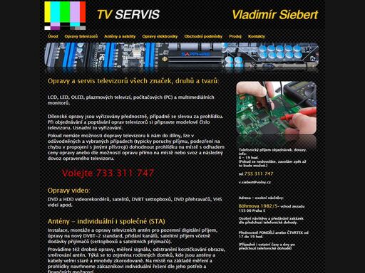 opravy televizí, elektroniky, antén praha 5