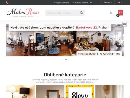 eshop a showroom luxusního italského a španělského nábytku v praze. mimo stylového nábytku u nás najdete také originální interiérové doplňky, dekorace a svítidla v podobě keramických stolních lamp a mnoho dalšího. nechte si inspirovat naší širokou nabídkou stylu a designu - nábytek malvarosa.