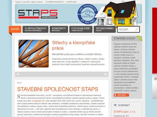 stavby na klíč a stavební firma staps - žamberk - ústí nad orlicí - stavební firma staps provádí stavby  rodinných domů, vnitřní stavby a instalace, průmyslové stavby a zateplování domů