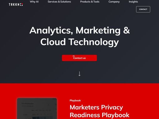 trkkn - your google marketing platform and google cloud partner in the areas of digital analytics, conversion optimization, ad tech, artificial intelligence, cloud engineering and data strategy.