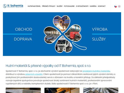 široký výběr hutního materiálu v plzni. nabízíme kvalitní ocel, hliník, nerez a další hutní materiály za výhodné ceny. kontaktujte it bohemia spol. s r.o.!