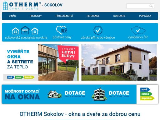 nabídka otherm to jsou kvalitní okna a dveře ze všech materiálů, která dlouho vydrží. poradíme vám s výběrem, vyrobíme, spolehlivě namontujeme a zajistíme servis. 