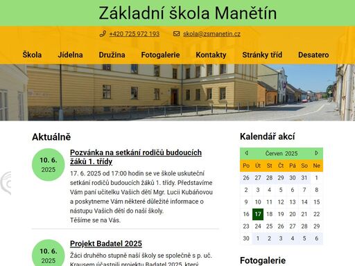 základní škola manětín
