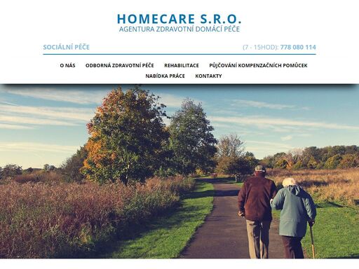 agentura domácí péče homecare je od roku 1993 úspěšně fungující firma, která zajišťuje péči ve vašem domácím rodiném prostředí,umožňuje kvalitní a důstojný život v úzké spolupráci s rodinou.