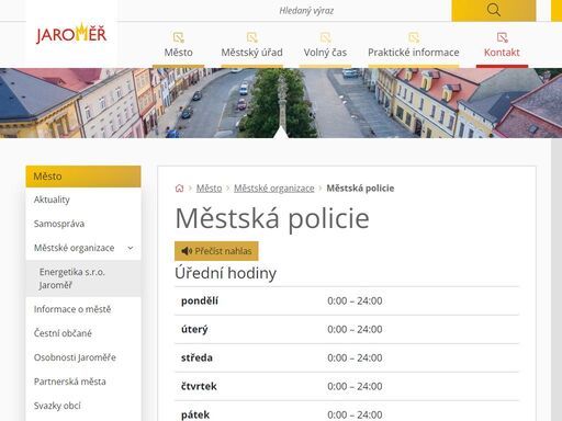 oficiální stránky města jaroměř