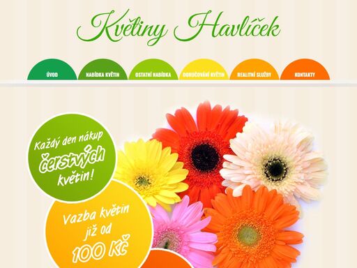 květiny havlíček - prodej a doručení květin, pronájem realit