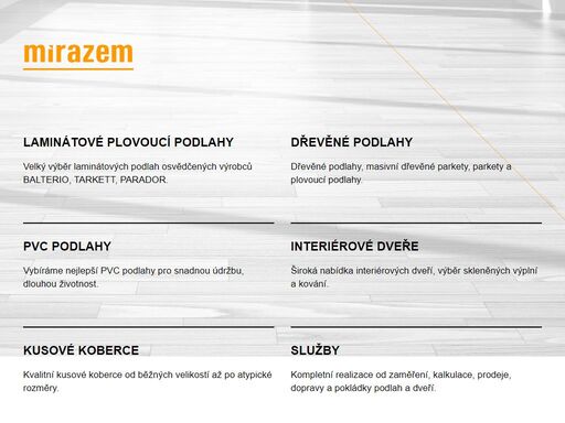 mirazem.cz - podlahové krytiny, interiérové dveře - třinec, český těšín, ostrava