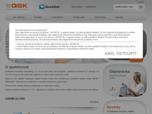 zajištění externí hodnocení kvality pro poct systémy na parametry crp, inr a hba1c.