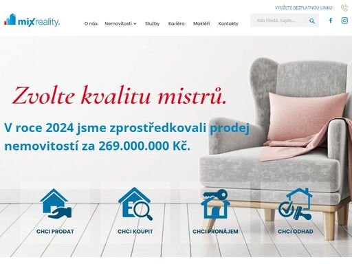 realitní kancelář a realitka plzeň, mixreality, se zaměřuje
na reality v plzni a plzeňském kraji, prodej a pronájem nemovitostí,
domů, bytů, pozemků, chat a chalup, komerčních a obchodních nemovitostí.