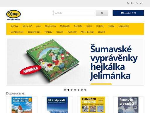 počítače - sport - šumava - jak na to aj. prolistujte si knihy z českobudějovického nakladatelství kopp. vyberte si na e-shopu přímo u nás.
