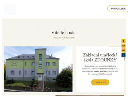 škola rodinného typu – nejmenší umělecká škola na kroměřížsku s dvěma obory (hudební a výtvarný), dvěma místy vzdělávání (zdounky, koryčany) a nabídkou studia hry z tuctu různých hudebních nástrojů. společně se zušlechtíme!