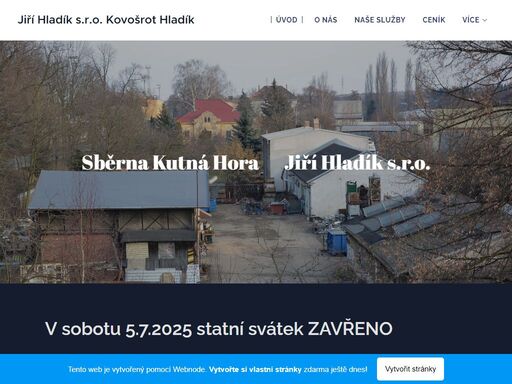 v sobotu 5.7.2025 statní svátek zavřeno