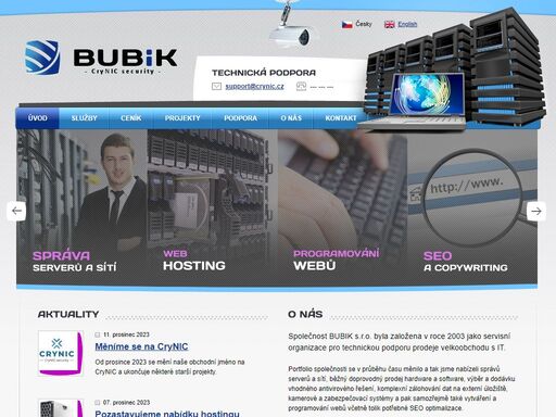 crynic security - nabídka webhostingu, seo optimalizací, správy reklamních kampaní, zajištění komplexního zálohování dat včetně správy sítí, stanic a serverů ...