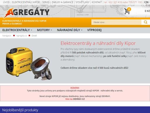 nabízíme elektrocentrály a náhradní díly značky kipor. prodej a servis kipor pro celu čr v praze a olomouci.
