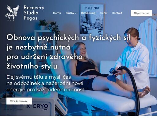 tato stránka představuje studio pegas, přibližuje nabízené regenerační služby. popisuje kde se nachází recovery studio pegas.