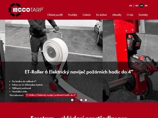 skládací prostředky pro ochranu životního prostředí, osob a předmětů značky eccotarp