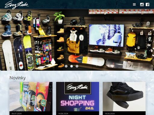 legendární snow/skate/street shop na i.p. pavlova, s širokou nabídkou nejnovějšího zboží od značek vans, dc, roxy, quiksilver, burton, nike sb, dc, volcom, carhartt, dakine a mnoho dalších