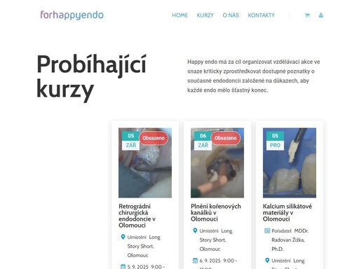 happyendo má za cíl organizovat vzdělávací akce ve snaze kriticky zprostředkovat dostupné poznatky o současné endodoncii založené na důkazech, aby každé endo