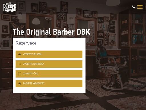 the original barber dbk, pánské holičství a kadeřnictví