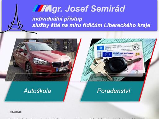autoškola semirád. individuální přístup, služby šité na míru řidičům libereckého kraje. zkušenosti v oblastech autoškol a kontrol autoškol, dohledu nad silničním provozem, a mnoho dalšího.