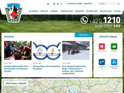 horská služba čr při výkonu své činnosti  organizuje a provádí záchranné a pátrací akce v horském terénu,
poskytuje první pomoc a mnoho dalšího.