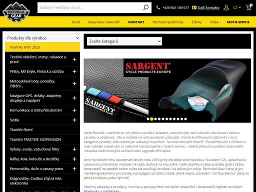 jsme autorizovaný dealer klim, sargent cycle, rabaconda, spot, hp corse, lone rider, scotts performance, eagle creek, brettschneider, haan wheels, woody wheel works, motomaster, motoz tyres, unit garage, 4k parti speciale, hp corse... autorizovaný prodejce garmin, interphone, sena, adventure menu...
