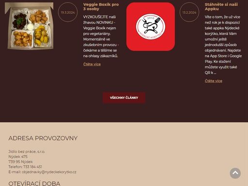 objednejte si pomocí unikátního konfigurátoru - nabízíme masová korýtka, pečená kolena, žebírka, řízečky, saláty i koláče.