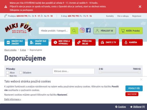 miki fun - dům hraček. přes 20 000 druhů hraček!