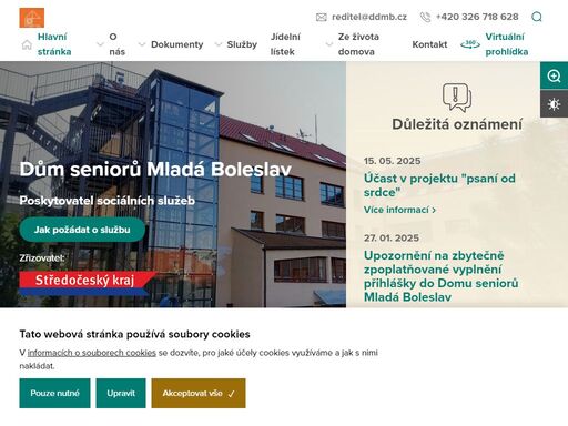 dům seniorů mladá boleslav, pss, vytváří domov seniorům od roku 2002. je umístěn v klidné části města, nedaleko centra.