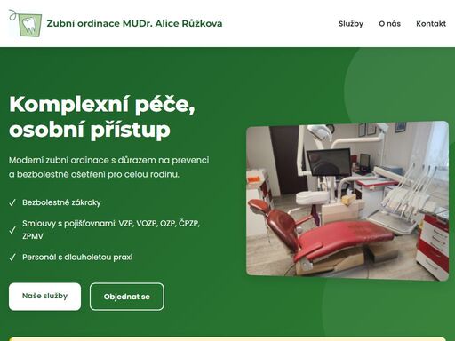 zubní lékař, alice, růžková moderní zubní ordinace mudr. alice růžková v rakovníku. bezbolestné ošetření, prevence a komplexní péče o váš chrup.