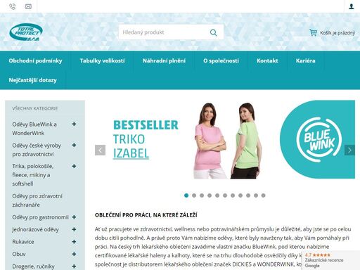 lékařské pracovní oděvy ve velkém levně nakupujte od totalprotect white - dodavatel oděvů do zdravotnictví a kuchyní.