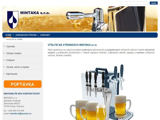 prodáváme výčepní zařízení, chlazení na pivo, pípy, pulty, narážeče, přenosné (mobilní) výčepy, stojany - chladící technika. zajišťujeme servis, opravy a sanitace výčepních zařízení, likvidaci chladičů. vyprodáváme skladové zásoby - připravili jsme pro vás bezkonkurenční slevy.