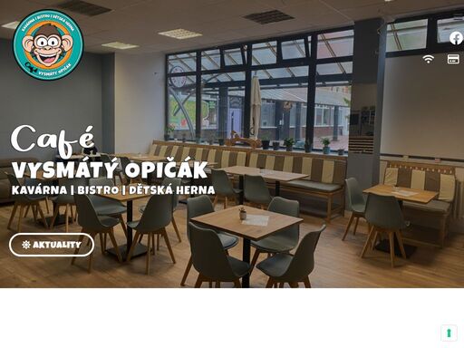 café vysmátý opičák - kavárna | bistro | dětská herna - nově otevřená kavárna s dětskou hernou na barrandově.