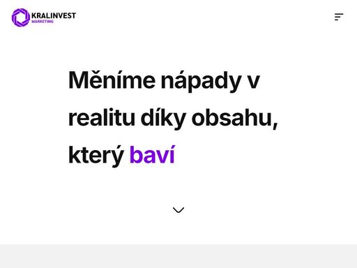 kralinvest je kreativní agentura, která žije pro kvalitní a inovativní obsah. pomáháme značkám vyniknout díky obsahu, který přináší výsledky.