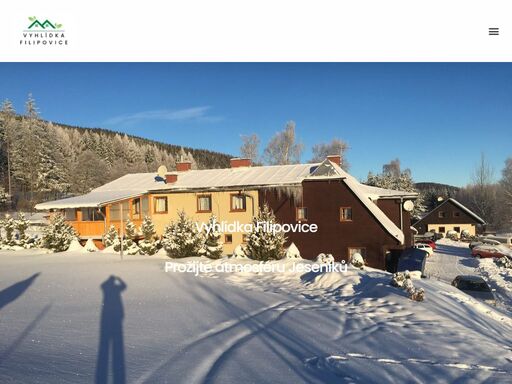 nabízíme vám celoroční ubytování / horská chata / luxusní dům / penzion v příjemném prostředí hlubokého jeseníku – filipovice včetně všech služeb.