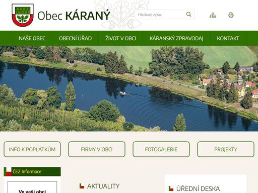 oficiální stránky obce káraný