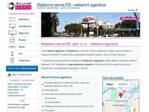 reklama v pardubicích - billboardy. v pardubicích a okolí vlastníme rozsáhlou síť billboardů, bigboardů a další reklamní nosiče pro reklamní kampaně.
