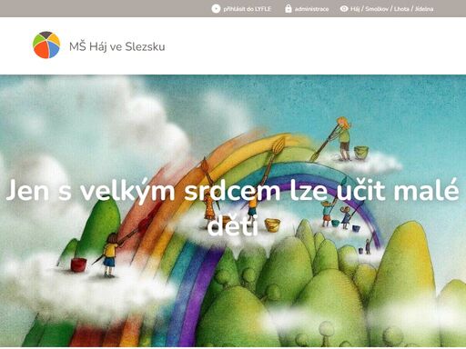 mš háj ve slezsku - jsme mateřská škola, která klade důraz na osobnostní rozvoj dítěte. sídlíme v příjemném prostředí a chodíme ven každý den bez ohledu na počasí