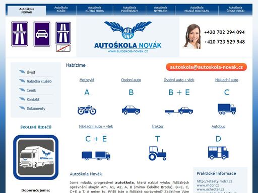 autoškola kolín, kutná hora, poděbrady, nymburk, mladá boleslav