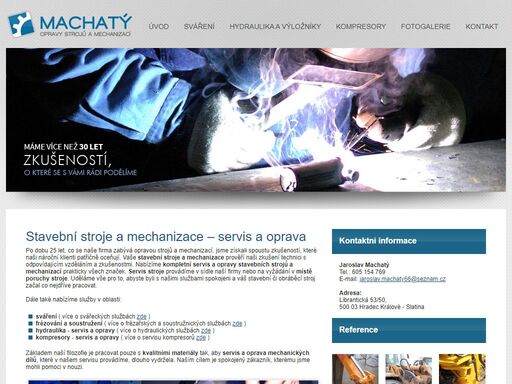 oprava a servis stavební techniky a mechanizace stroje včetně hydrauliky v lokalitách hradec králové, pardubice, rychnov nad kněžnou, náchod a trutnov.