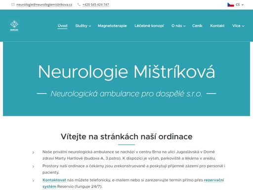 vítejte na stránkách naší ordinace