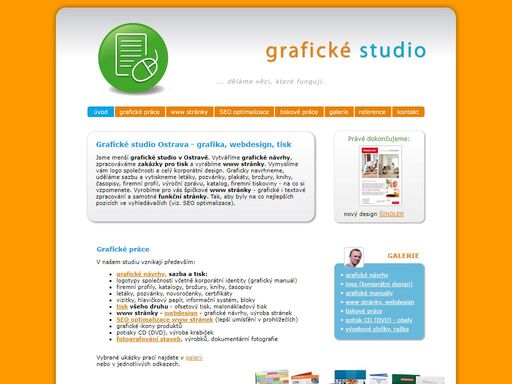 grafické studio v ostravě, grafické práce, tiskové práce, webdesign, seo optimalizace, návrhy logotypů