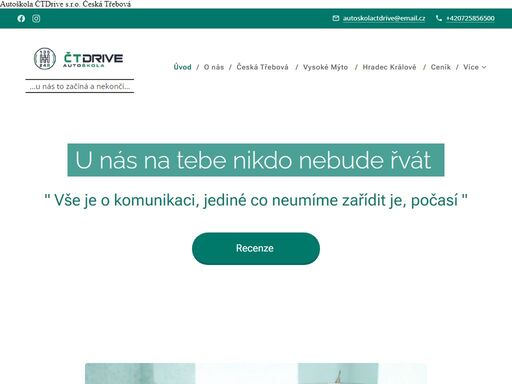 autoškola čtdrive - moderní pohodová autoškola a u nás bude získání řidičáku 100% pohodovou cestou, kdy se snažíme dělat svou práci poctivě a jakékoliv nedostatky vždy aktivně řešit, vše je o komunikaci o individuálním přístupu při výuce a plánování jízd.