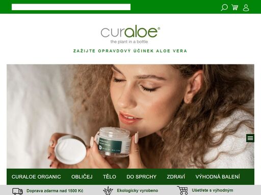curaloe je značka jedinečné přírodní kosmetiky a doplňků stravy z aloe vera, která je obsažena ve vysokých procentech. základem všech výrobků je za studena lisovaná šťáva z aloe vera rostlin, které jsou ekoogicky pěstovány a zpracovávány eko manufaktuře na karibském ostrově curacao.