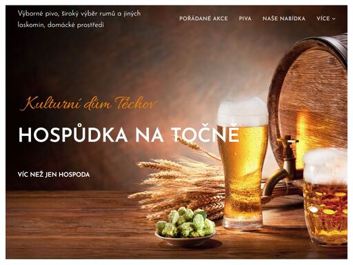 hospůdka, hospoda, kultura, těchov, blansko, přednáška, beseda, film, bernard, hauskrecht, kulečník,