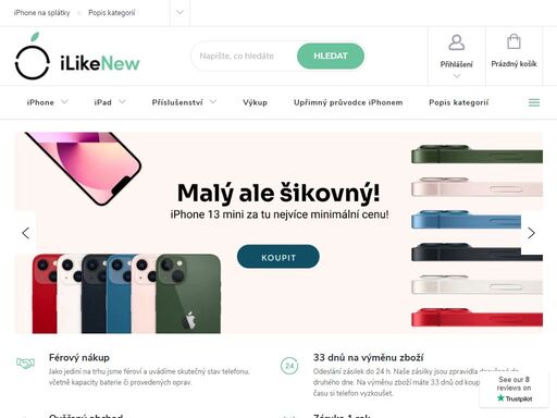 jsme férový eshop - ilikenew.cz nabízí použité zařízení apple za rozumné ceny. naše nabídka zahrnuje široký výběr iphone, ipad, krytů a dalšího příslušenství pro vaše oblíbené apple produkty. všechna zařízení jsou pečlivě testována, aby byla zajištěna nejvyšší kvalita a spolehlivost. nakupování u nás je snadné a…